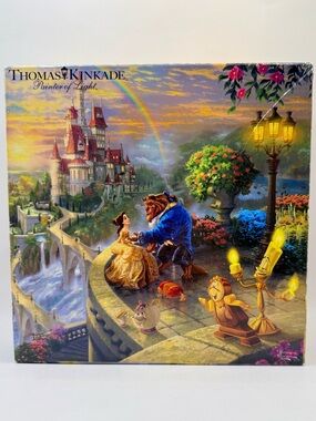 Ceaco Thomas Kinkade Disney "Beauty and the Beast Falling in Love" Jigsaw Puzzle
